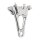 PM, 4-piston one-piece caliper/bracket, rear. Chrome