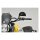 Daytona, clamp-on D-Mirror-19 Half Moon. Black. L&R