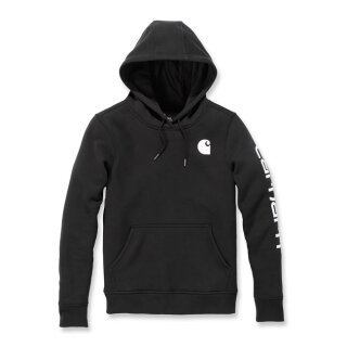 Carhartt Logo Sleeve women hoodie black L