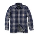 Carhartt Flannel Sherpa-lined shirt navy