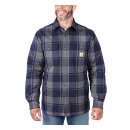 Carhartt Flannel Sherpa-lined shirt navy