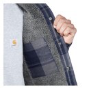 Carhartt Flannel Sherpa-lined shirt navy