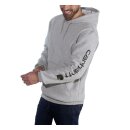 Carhartt Sleeve Logo hooded sweatshirt heather grey/black
