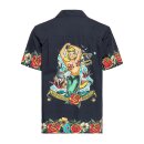 King Kerosin Vintage Tropical Deluxe Shirt Black