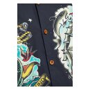 King Kerosin Vintage Tropical Deluxe Shirt Black