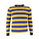13 half Behind Bars Biker Longsleeve Shirt gelb blau...
