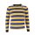 Longsleeve Shirt Baumwolle Behind Bars 13 1/2 gelb blau gestreift M