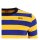 Longsleeve Shirt Baumwolle Behind Bars 13 1/2 gelb blau gestreift M