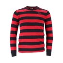 Longsleeve Shirt Baumwolle Behind Bars 13 1/2 rot schwarz...