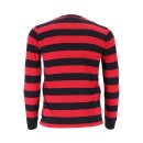 Longsleeve Shirt Baumwolle Behind Bars 13 1/2 rot schwarz...