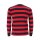 Longsleeve Shirt Baumwolle Behind Bars 13 1/2 rot schwarz gestreift M