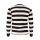 Longsleeve Shirt Baumwolle Behind Bars 13 1/2 weiß schwarz gestreift