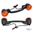 Turn Signal Bar Black/Amber FLH/T99-13