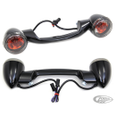 Turn Signal Bar Black/Smoke FLH/T99-03