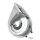 Chrome Cow Bell Horn 12V