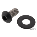 A/C Bolts Matt Blk FXST 18-Up