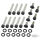 Prim. Cover Bolts Matt Blk BT70-84