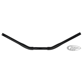 Burly 1-1/4" Drag Bar 0" Rise TBW Black