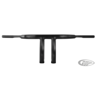 Burly 1-1/4" T-Bar 7" Rise TBW Black