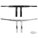 Burly 1-1/4" T-Bar 7" Rise TBW Black