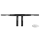 Burly 1-1/4" T-Bar 7" Rise TBW Black