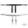 Burly 1-1/4" T-Bar 7" Rise TBW Black
