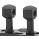 3" Risers for 1" Handlebars Black