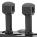 4" Risers for 1" Handlebars Black