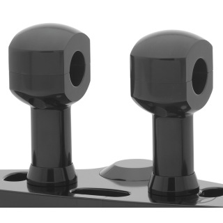 3" Risers for 1-1/4" Handlebars Black
