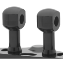 3" Risers for 1-1/4" Handlebars Black