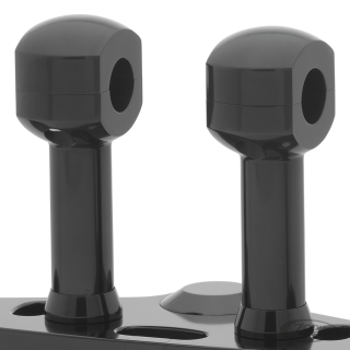 4" Risers for 1-1/4" Handlebars Black