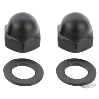 Mirror Cap Nut kit Matt Blk 82-Up