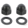 Mirror Cap Nut kit Matt Blk 82-Up
