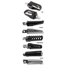 Burly Full Size MX Style Foot Pegs Black