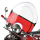 NC Vintage Beaded Shield Red BT36-48