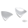 Chrome Mirror Block Off Plates FLT96-13