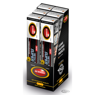 6pck Autosol Metal Polish Gloss 75ml