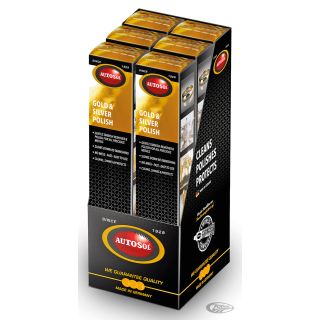6pck Autosol Gold & Silver Polish 75ml