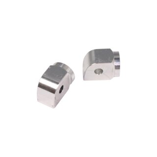 Peg Clevis for MIZU Custom Design and Race Pegs Passenger Silver