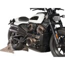 Sportster S 2in2 Racing Muffler and Mid-Pipe Set Endcap Tracker Carbon Black Ceramic Coated