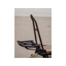 Tall Rigid Sissy Bar Luggage Rack Gloss Black Powder Coated
