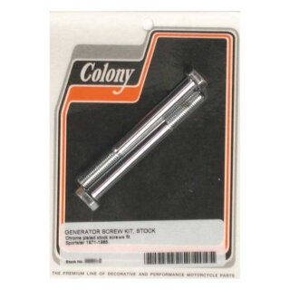 Colony, generator mount kit. Chrome. OEM style