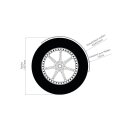 200 Tire Bobber Rear Fender Raw Steel