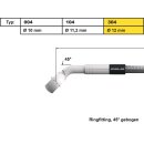 12 mm, Vario Line Banjo Fitting Type 304, 45° Elbow...