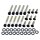 Primary Cover Screw Kit For Touring Satin Black Powder Coated