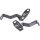 Front Turn Signal Bracket Black Powder Coated