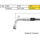 12 mm, Vario Line Banjo Fitting Type 317, 70° Elbow...