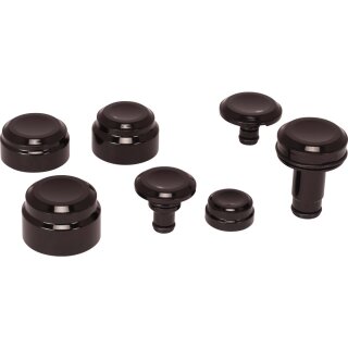 Smooth Cover Kit for Softail Matte Black Powder Coated