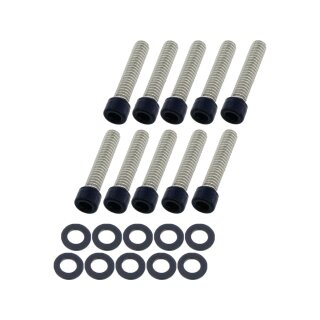 Cam Cover Screw Kit Satin Black Powder Coated