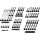 Complete Engine Screw Kit Screws for Softail Primary-, Cam-, Inspection-, Derby-, Timer-, Tranny Side Cover, Inner Primary, Rockerboxes, Lifterbase Gloss Black Powder Coated